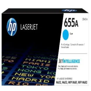 HP 655A Cyan Original LaserJet Toner Cartridge