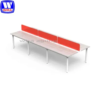 MEJA WORKSTATION OFFICE PLUS OPS TT 1226 + PS ACRYLIC